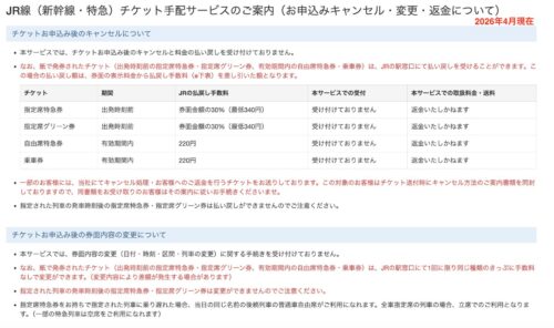 NAVITIME Travel:キャンセル・変更・返金